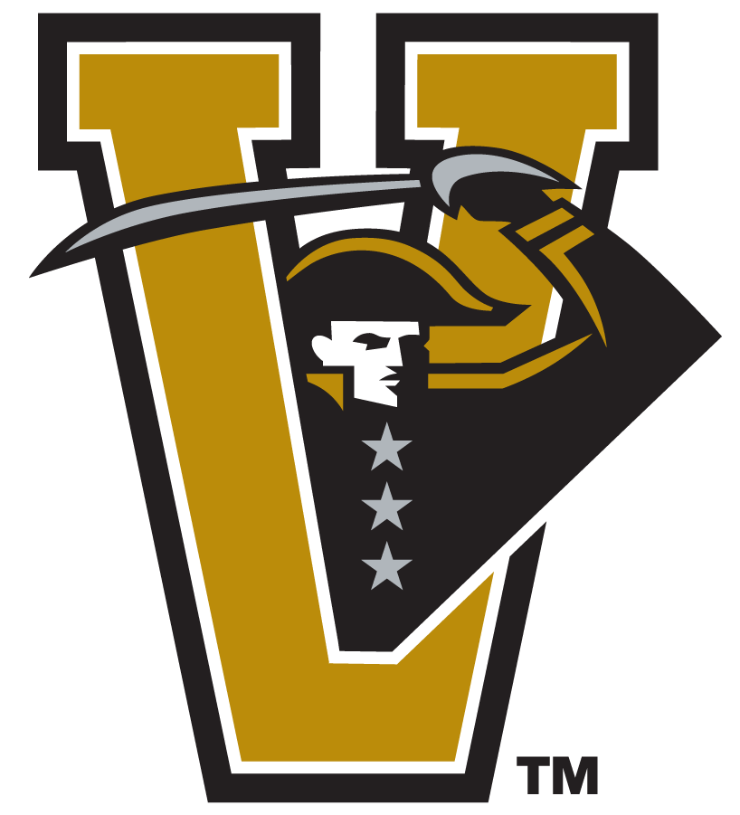 Vanderbilt Commodores 1999-2004 Secondary Logo v2 diy DTF decal sticker